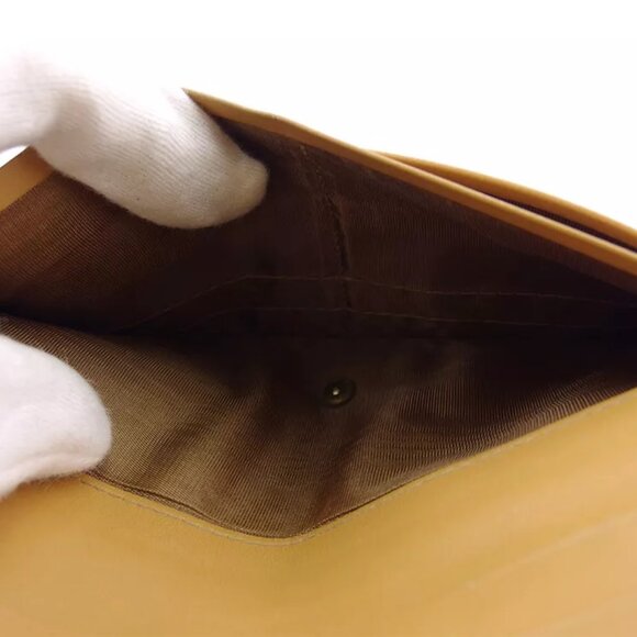 CELINE wallet macadam beige PVC ?~ leather Authentic used - Picture 7 of 9